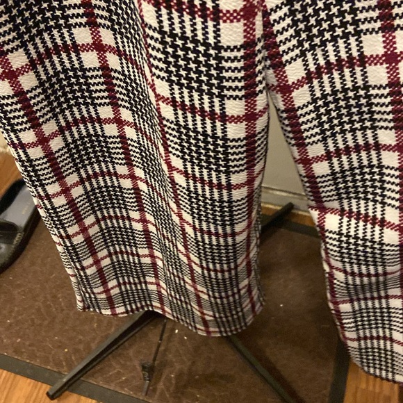 Checkered polyester bibs wide legged JR’s Med by Heart and Arrow - Picture 5 of 7